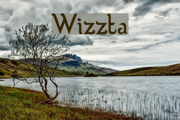 Wizzta Font examples