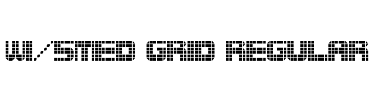wi/5Med Grid Regular  免费字体下载