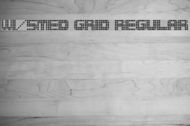 wi/5Med Grid Regular Font examples