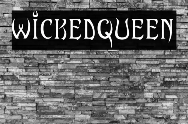 wickedqueen Font examples