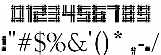 wicker man Font OTHER CHARS