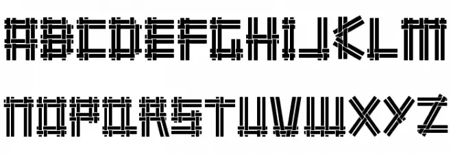 wicker man Schriftart Groß