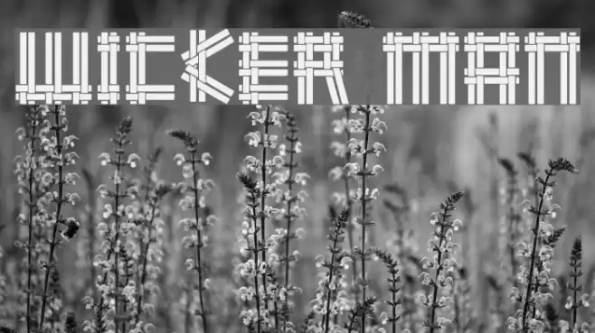 wicker man Font examples