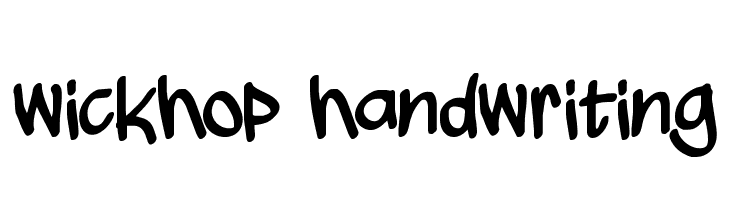 wickhop handwriting  नि: शुल्क फ़ॉन्ट्स डाउनलोड