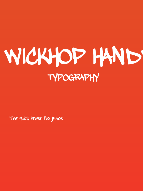 wickhop handwriting Poster