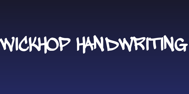 wickhop handwriting Social Header