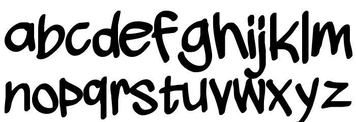 wickhop handwriting Font LOWERCASE