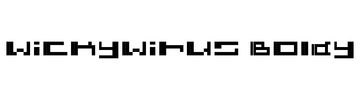 wickywirus Boldy  font caratteri gratis