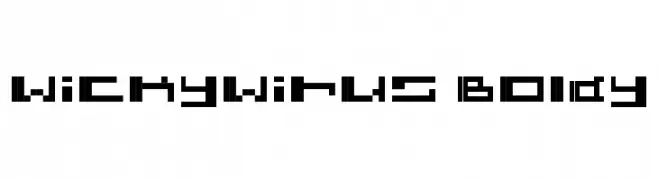 wickywirus Boldy  免费字体下载