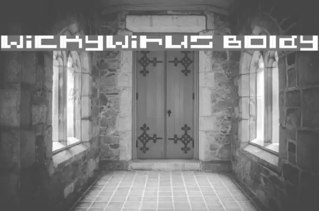 wickywirus Boldy Font examples