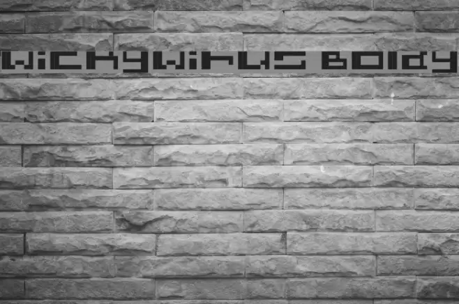 wickywirus Boldy Font examples