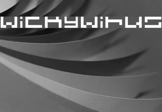 wickywirus Font examples