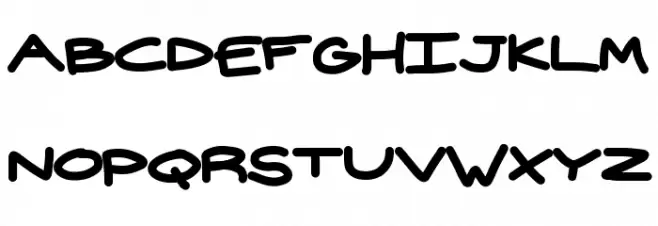 widehand Font LOWERCASE