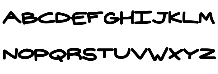 widehand Font LOWERCASE