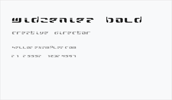 widzeniea bold Business Card