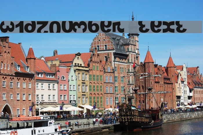 widznumber text 1 Font examples