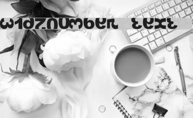 widznumber text 1 Шрифта examples