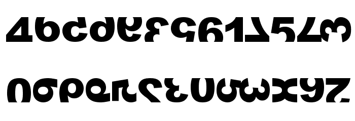 widznumber text 1 Font LOWERCASE