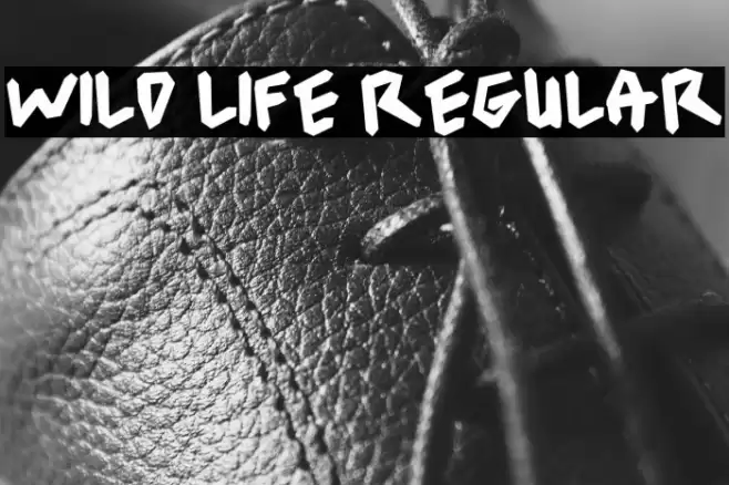 wild life Regular फ़ॉन्ट examples