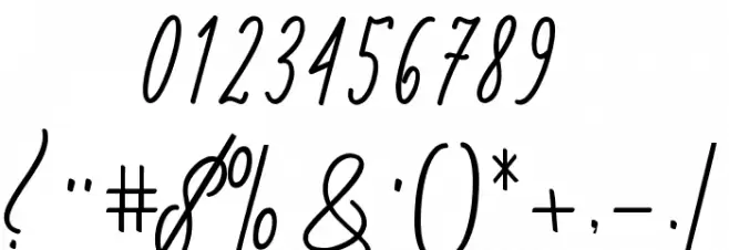 willona love Font OTHER CHARS