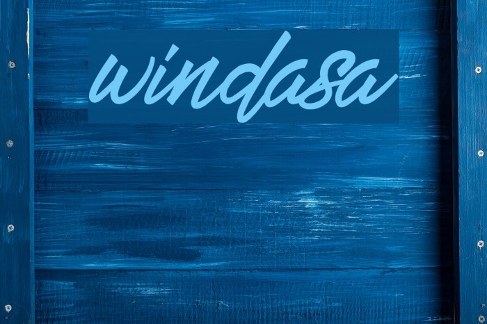 windasa Font examples