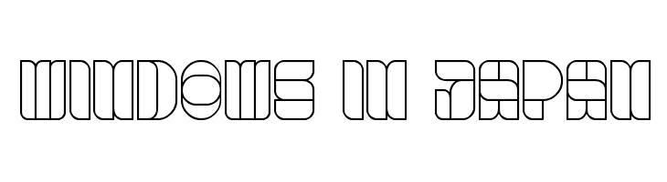 windows in japan  Frei Schriftart Herunterladen
