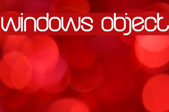 windows object Font examples