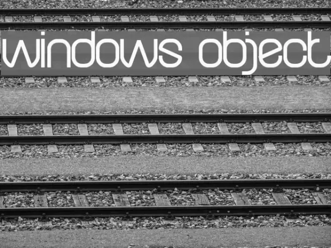 windows object Schriftart examples