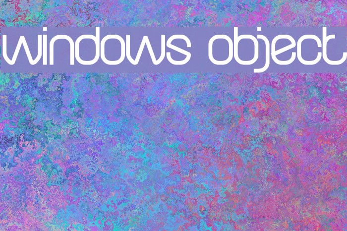 windows object Font examples