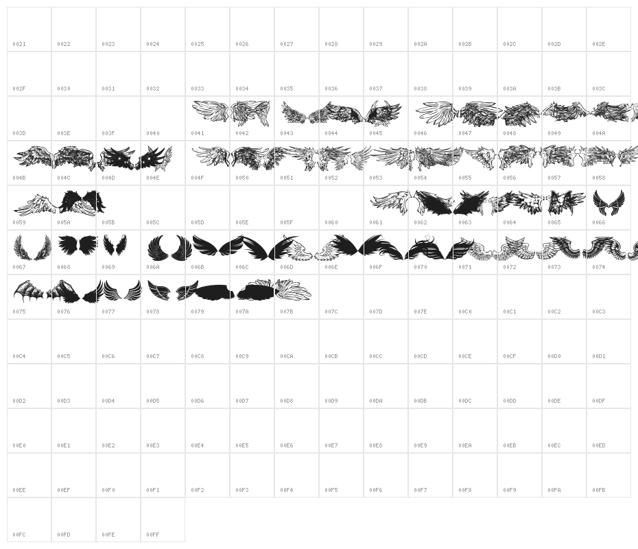 wings of wind tfb Character Map