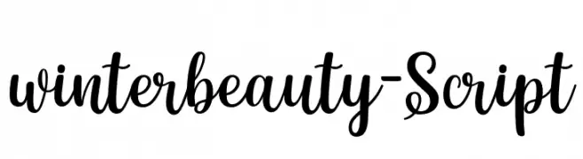 winterbeauty-Script  नि: शुल्क फ़ॉन्ट्स डाउनलोड