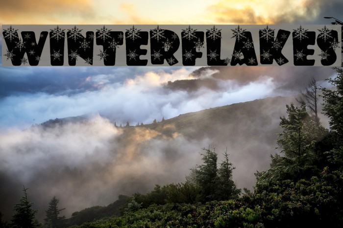 winterflakes Font examples