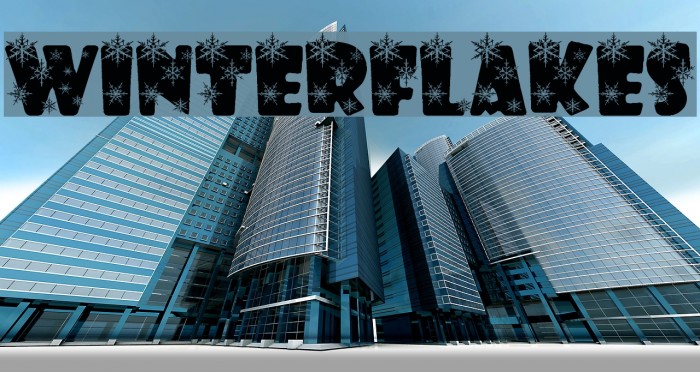 winterflakes Font examples