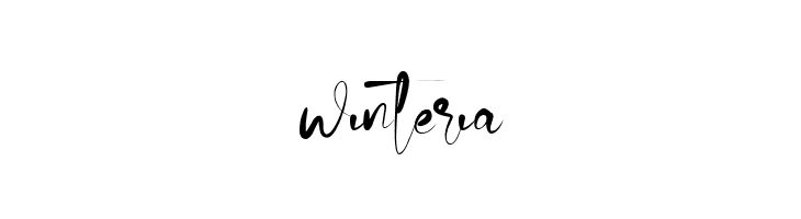 winteria  免费字体下载