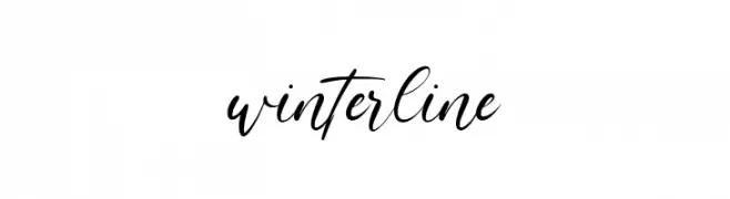winterline  Frei Schriftart Herunterladen