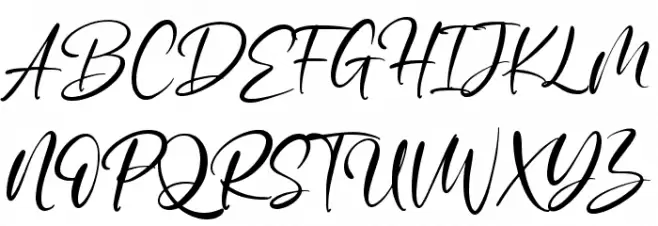 winterline フォント 大文字