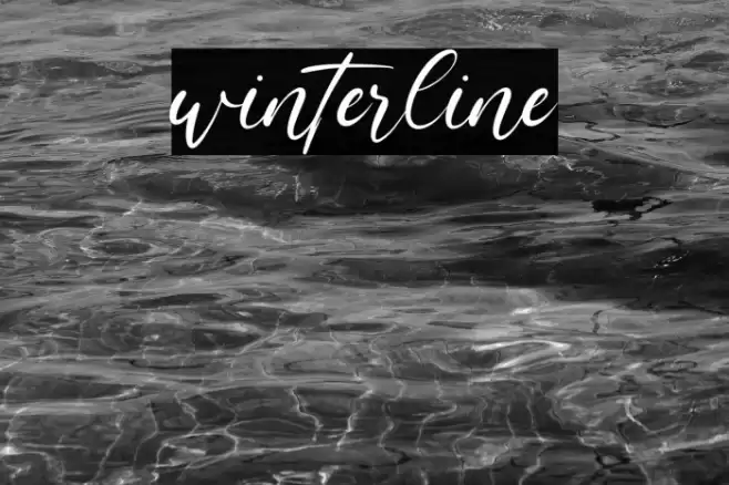 winterline Font examples