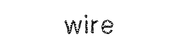 wire  Free Fonts Download