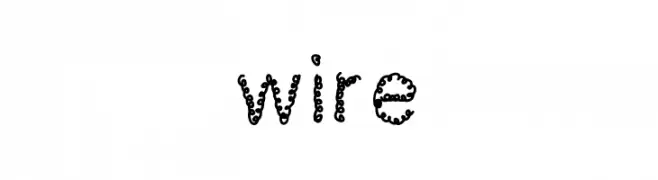 wire  font caratteri gratis