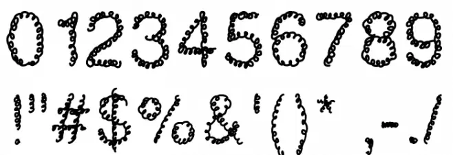 wire Font OTHER CHARS