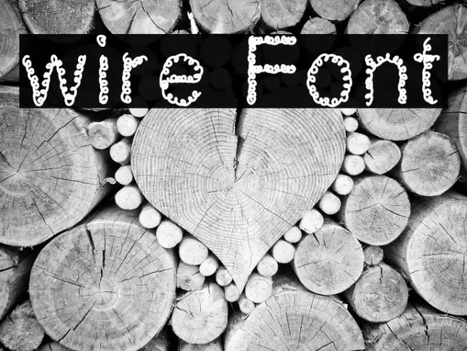 wire Font examples