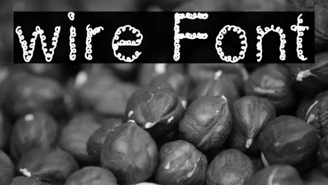 wire Font examples
