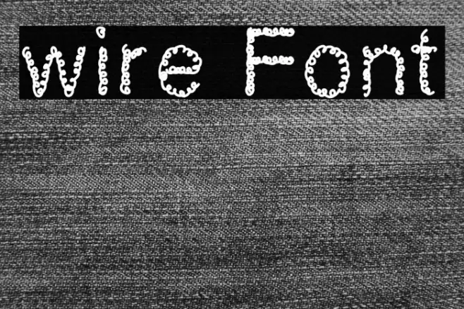 wire Font examples