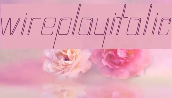 wireplayItalic Example 1