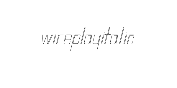 wireplayItalic Logo