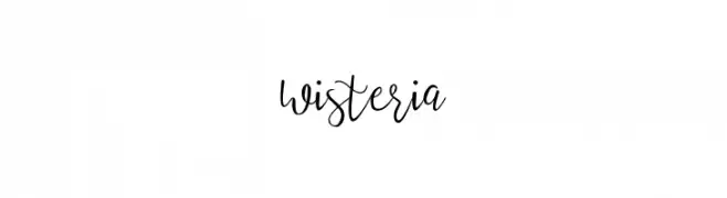 wisteria  Frei Schriftart Herunterladen