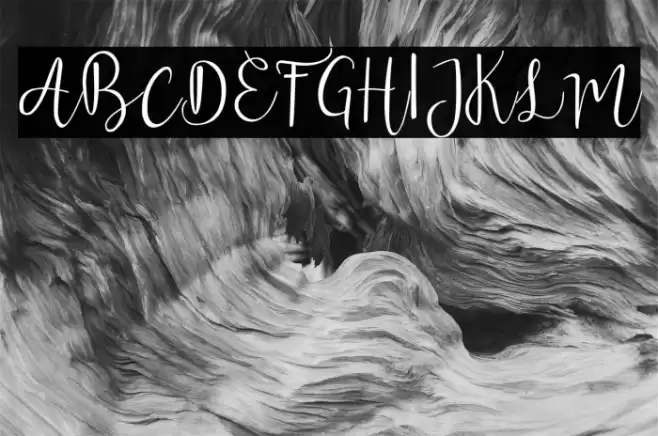 wisteria Font examples