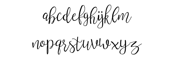 wisteria 字体 小写