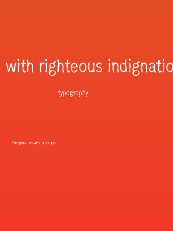 with righteous indignation Poster
