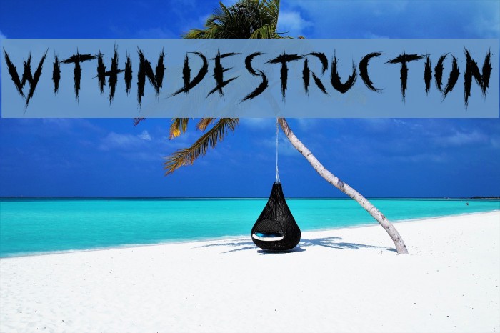 within destruction Font examples